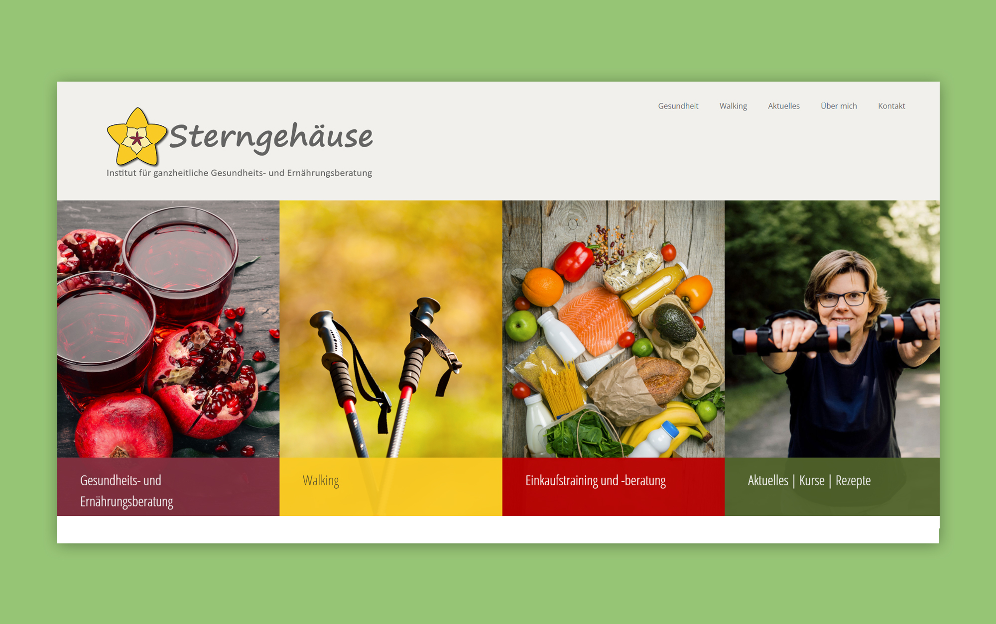 sterngehaeuse Webseiten für Gesundheit und Ernährung